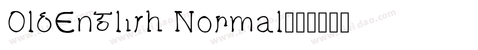 OldEnglish Normal字体转换